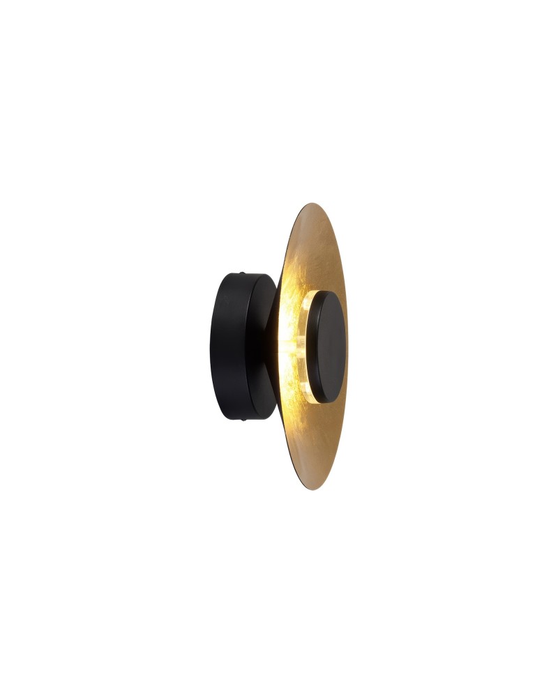 ORION * APLIQUE LED 8W 3000K NEGRO / PAN DE ORO